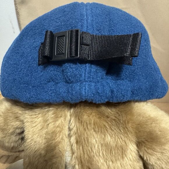 NWT LL Bean Fleece Hat Ear Flaps Winter Baseball Cap Men’s M Blue Aztec Trim - Picture 6 of 8